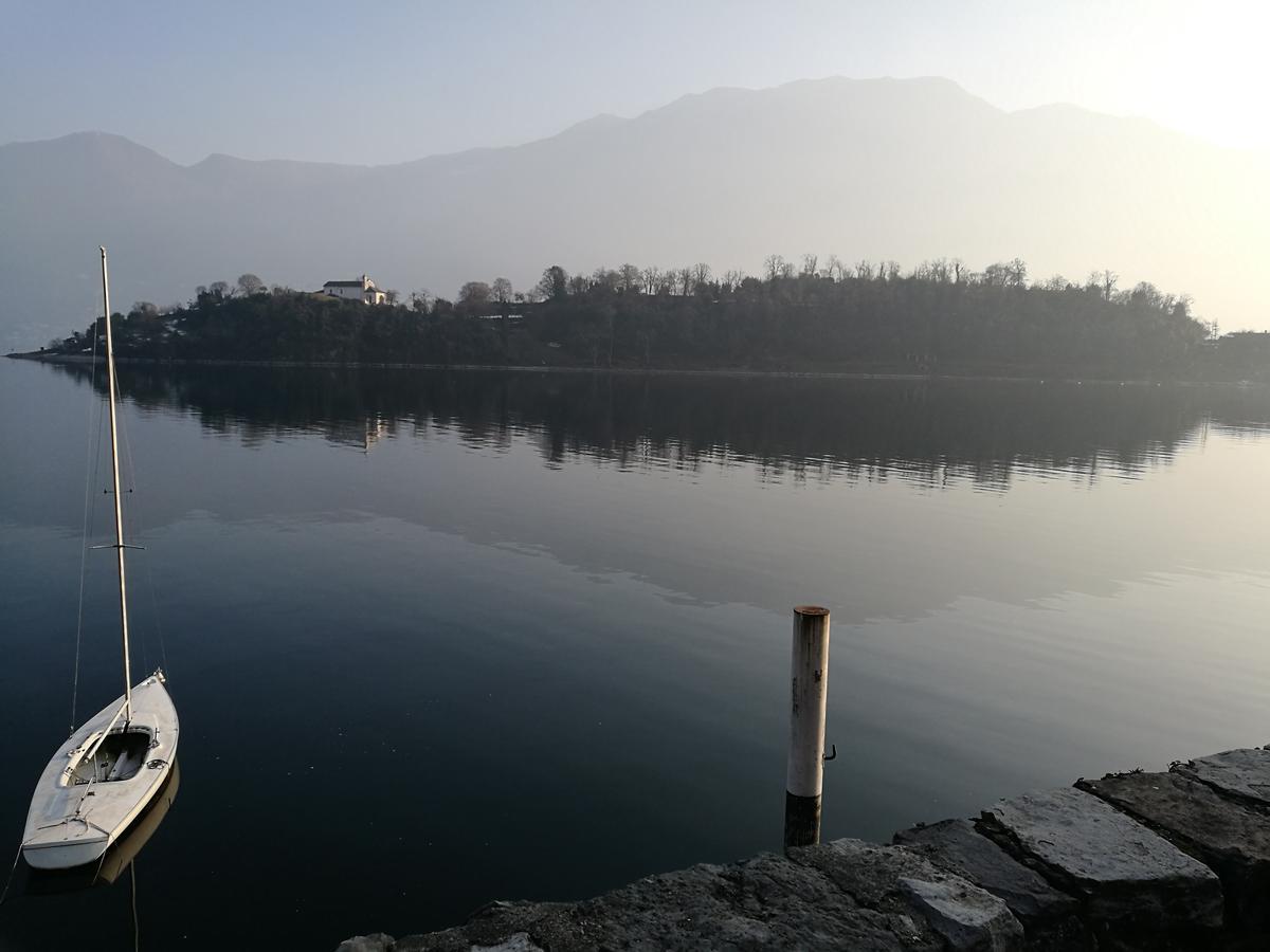 Rustico Vista Lago Lägenhet Lezzeno Exteriör bild